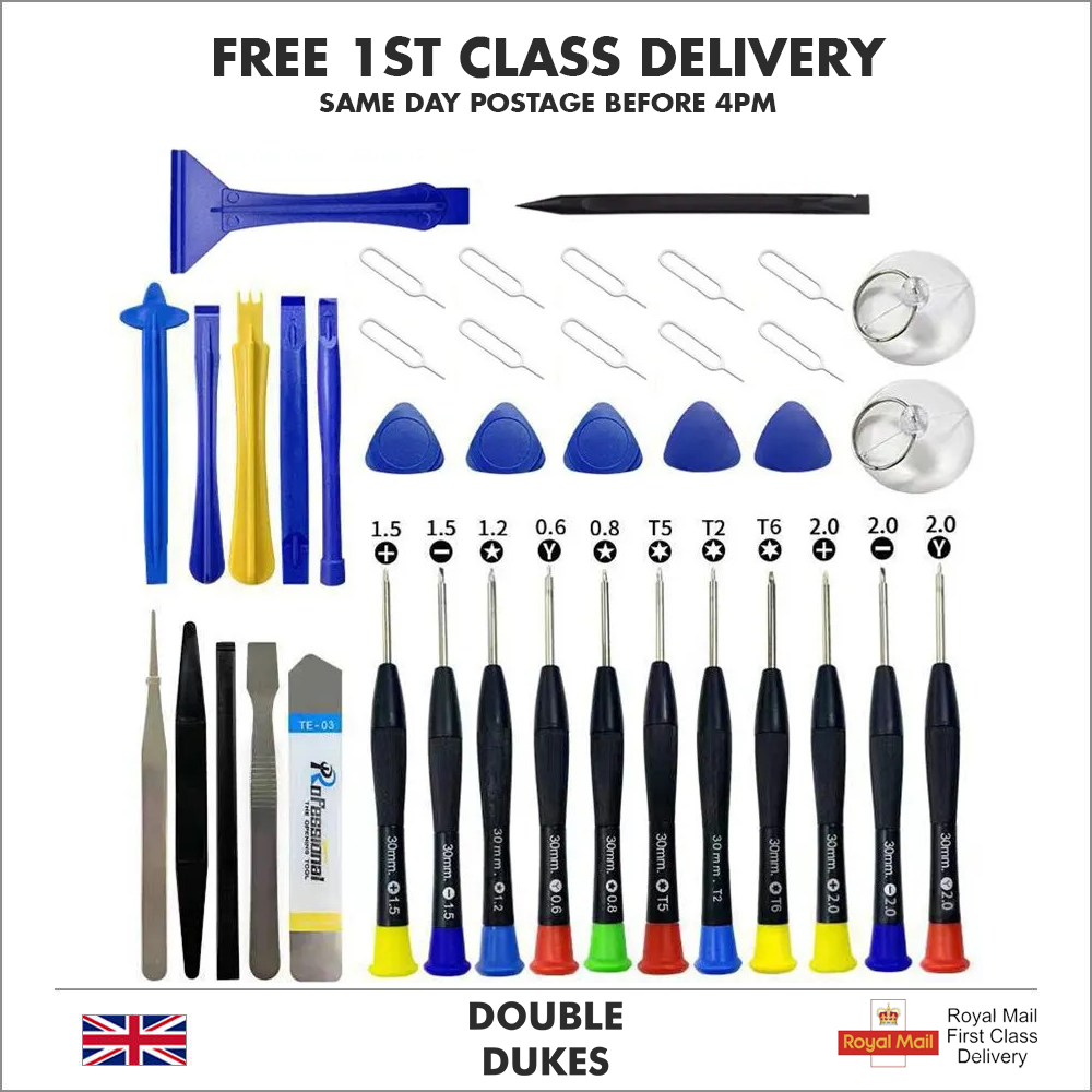 40 in 1 Professional Repair Toolkit Screwdriver Set iPhone, Android, Macbook - Dukes Supplies