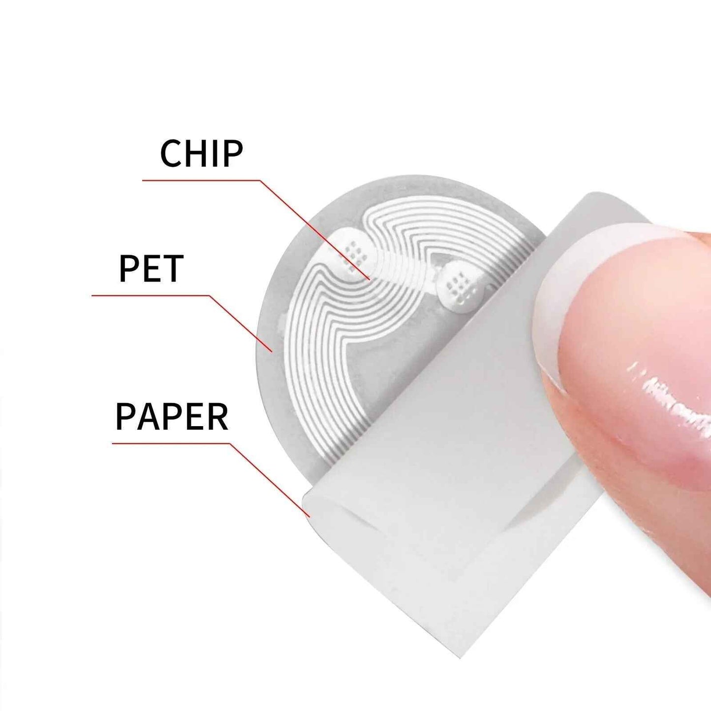 NTAG215 NFC Sticker Tags Adhesive 25mm 13.56 MHZ TagMo Amiibo iOS Android - Dukes Supplies