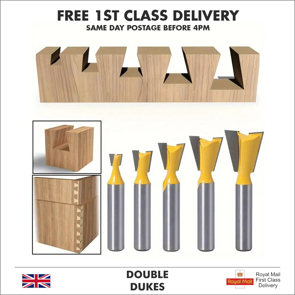 1pcs 8mm Shank 14 degree Dovetail Joint Router Bit - Dukes Supplies