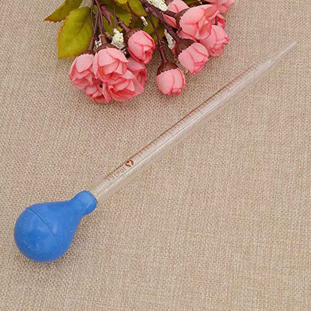 10ml Dropper Glass Scale Line Dropping Pipe Lab School Rubber Head Pipette - Dukes Supplies