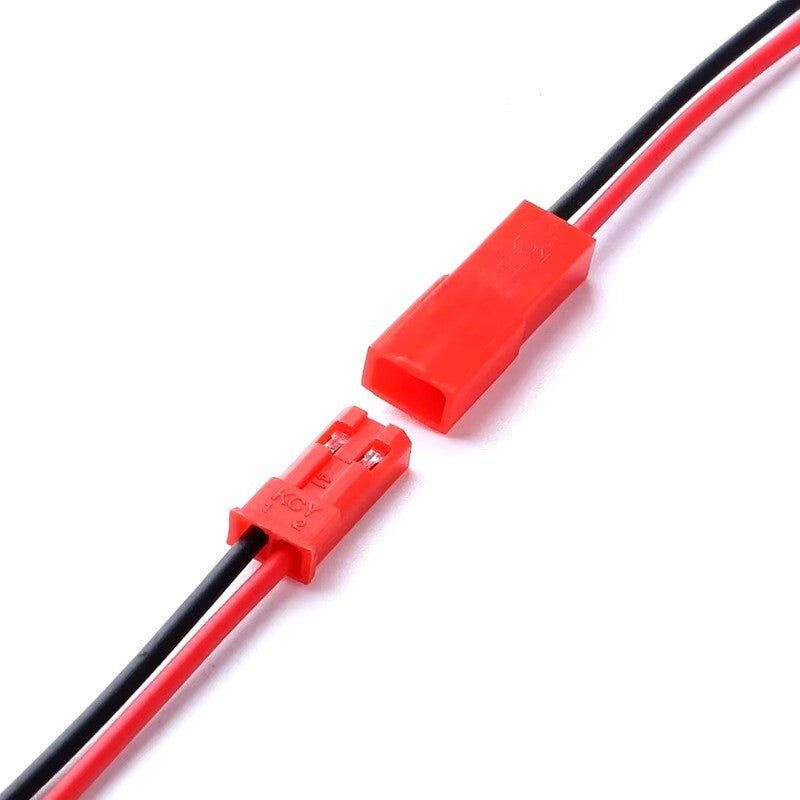 Red 2 Pin JST Plug Socket Connectors 200mm RC Li-Po Battery Leads Cable Wire UK - Dukes Supplies