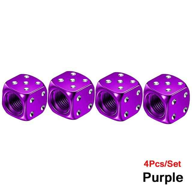 Dice Valve Caps for Cars, Set of 4, Caravans, Motorcycles, BMX - UK Seller - Dukes Supplies