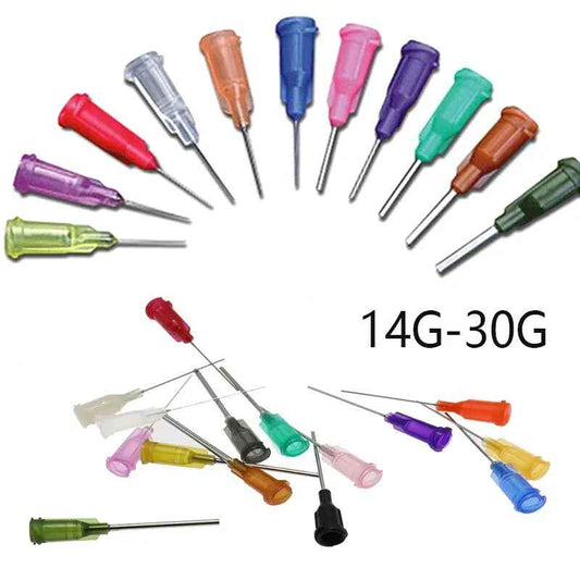Blunt Tip Syringe Needle Luer Cap Oil Glue Ink Dispensing Liquid Refill - Dukes Supplies
