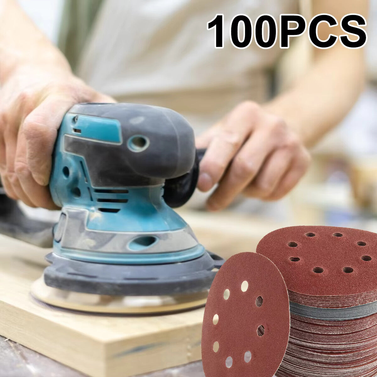 100pc Disc Sanding Pads Paper 5 Inch Round Disc Pad Abrasive Tool | 30-3000 Grit - Dukes Supplies