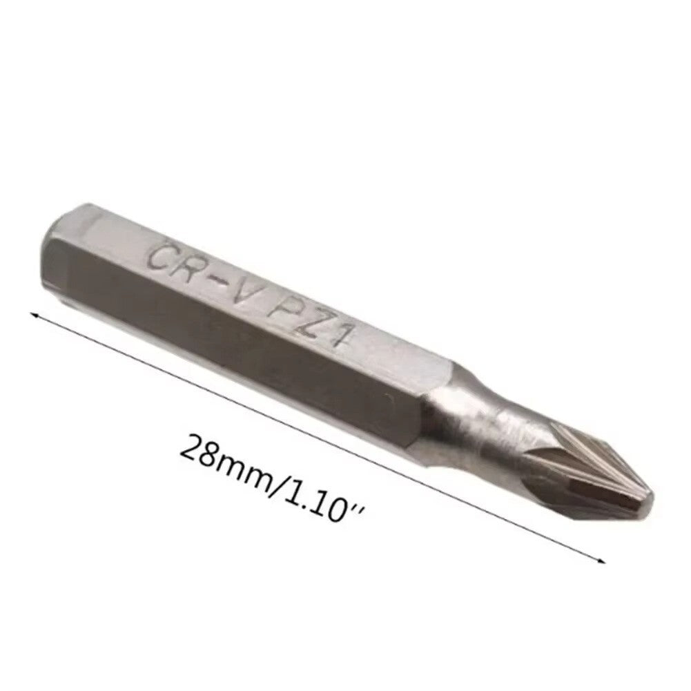 10PCS CR-V Screwdriver Bits Set PH00 PH0 PZ1 PZ0 SL3 SL2 SL1 T5 T4 Mobile Bits - Dukes Supplies