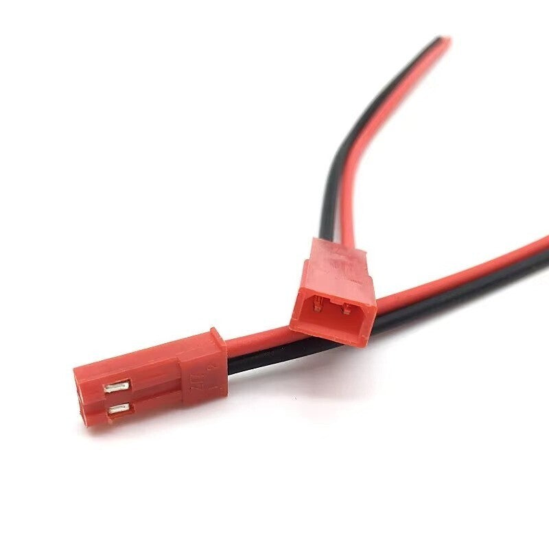 Red 2 Pin JST Plug Socket Connectors 200mm RC Li-Po Battery Leads Cable Wire UK - Dukes Supplies