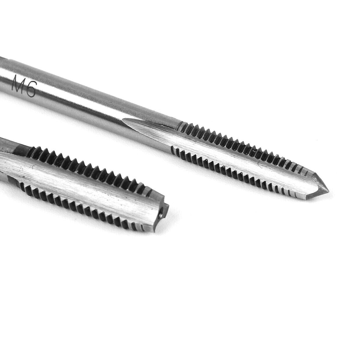 6pcs Hand Tap Set Screw Thread Taps T-Wrench Reamer M3-M8 Twist Drill Bit - Dukes Supplies