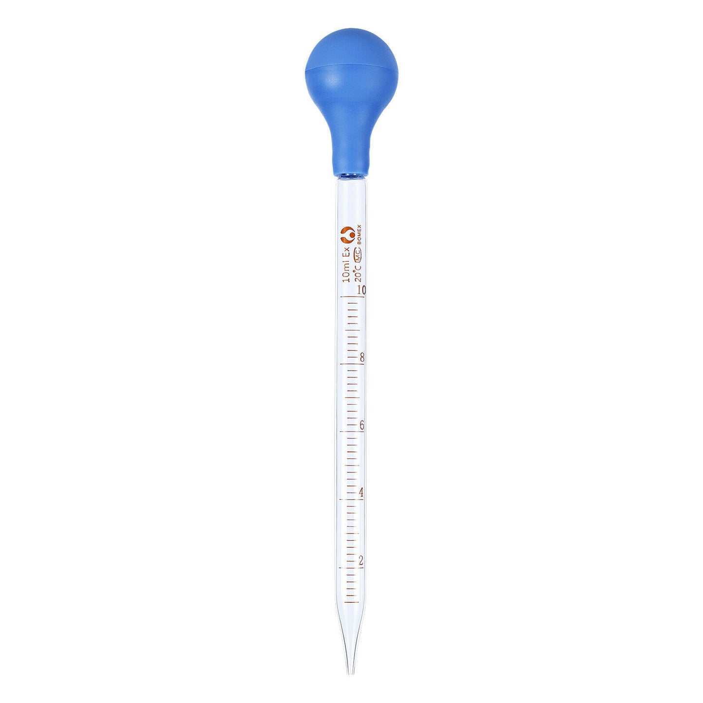 10ml Dropper Glass Scale Line Dropping Pipe Lab School Rubber Head Pipette - Dukes Supplies