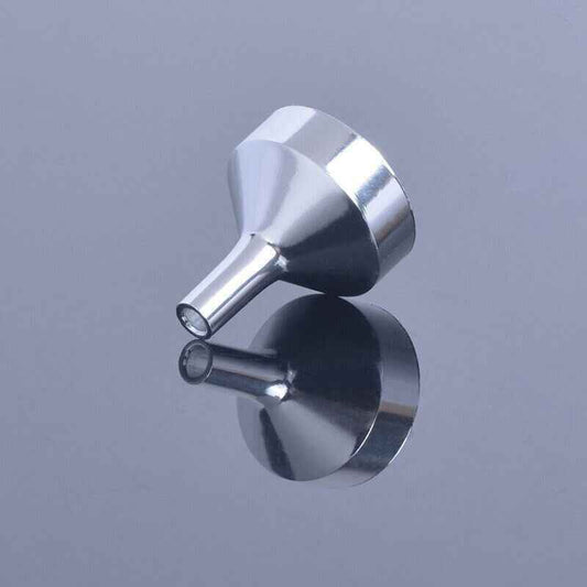 Small Mini Metal Funnels for Atomizers, Vials & Small Bottles Silver 18mm - Dukes Supplies