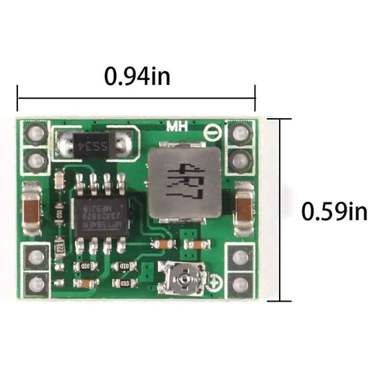 Mini 3A DC-DC Step Down Module Buck Converter Power Adjustable MP1584EN -UK - Dukes Supplies
