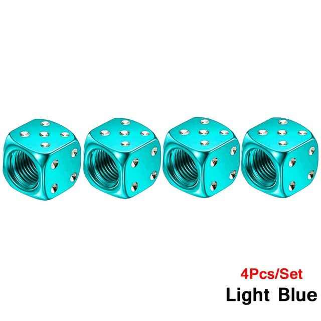 Dice Valve Caps for Cars, Set of 4, Caravans, Motorcycles, BMX - UK Seller - Dukes Supplies