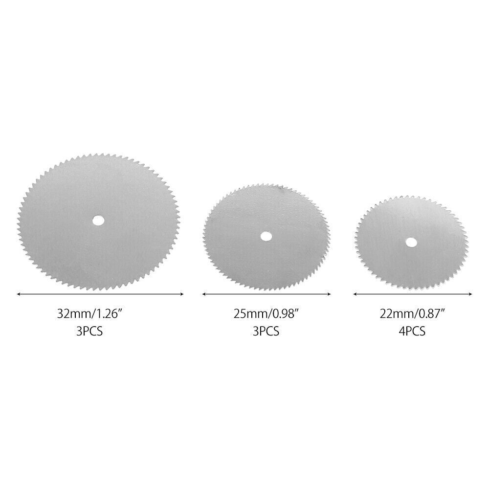 11pcs Circular Saw Blade Disc Mini Drill Wood Cutting For Dremel Rotary Tool BR - Dukes Supplies