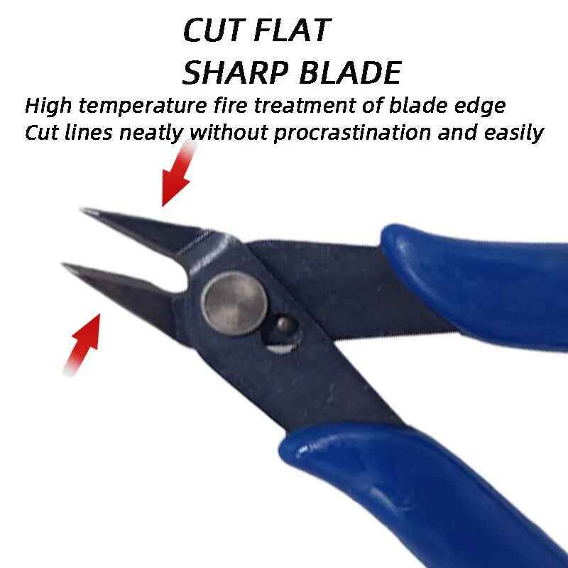 10pc Electrical Wire Cutters Cable Snips Cutting Side Flush Pliers Hand Tool - Dukes Supplies