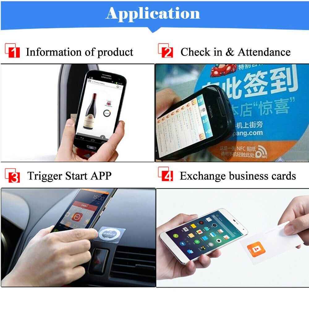 NTAG215 NFC Sticker Tags Adhesive 25mm 13.56 MHZ TagMo Amiibo iOS Android - Dukes Supplies