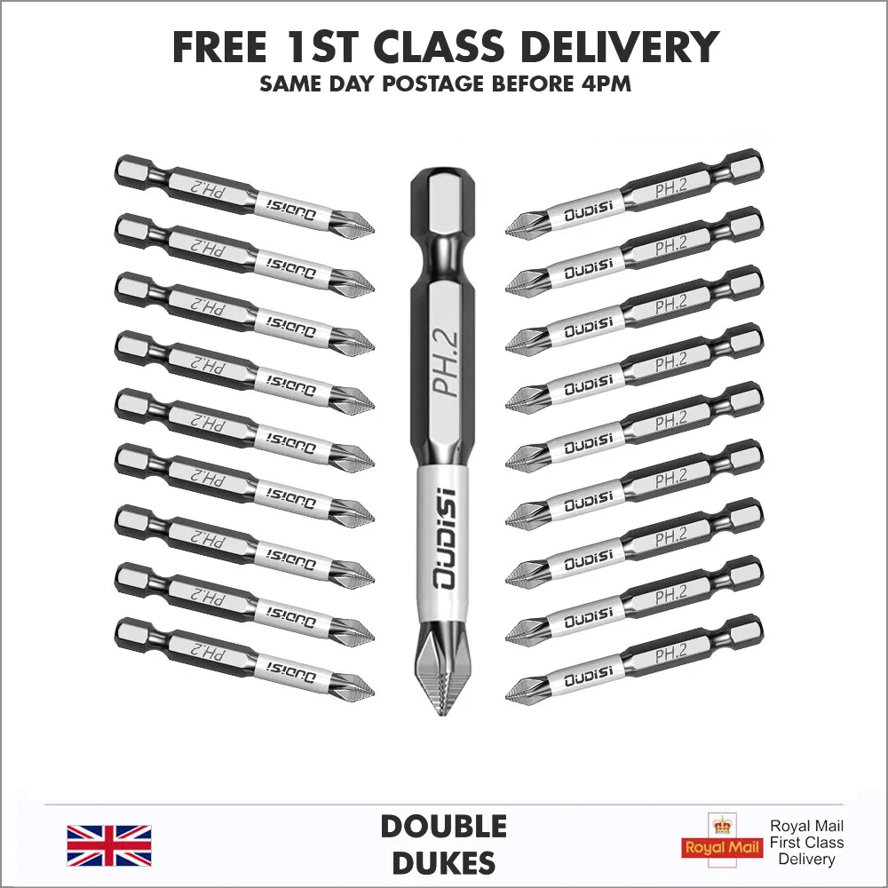 15pc PH2 Impact Screwdriver Bit Set 50mm Magnetic - Dukes Supplies