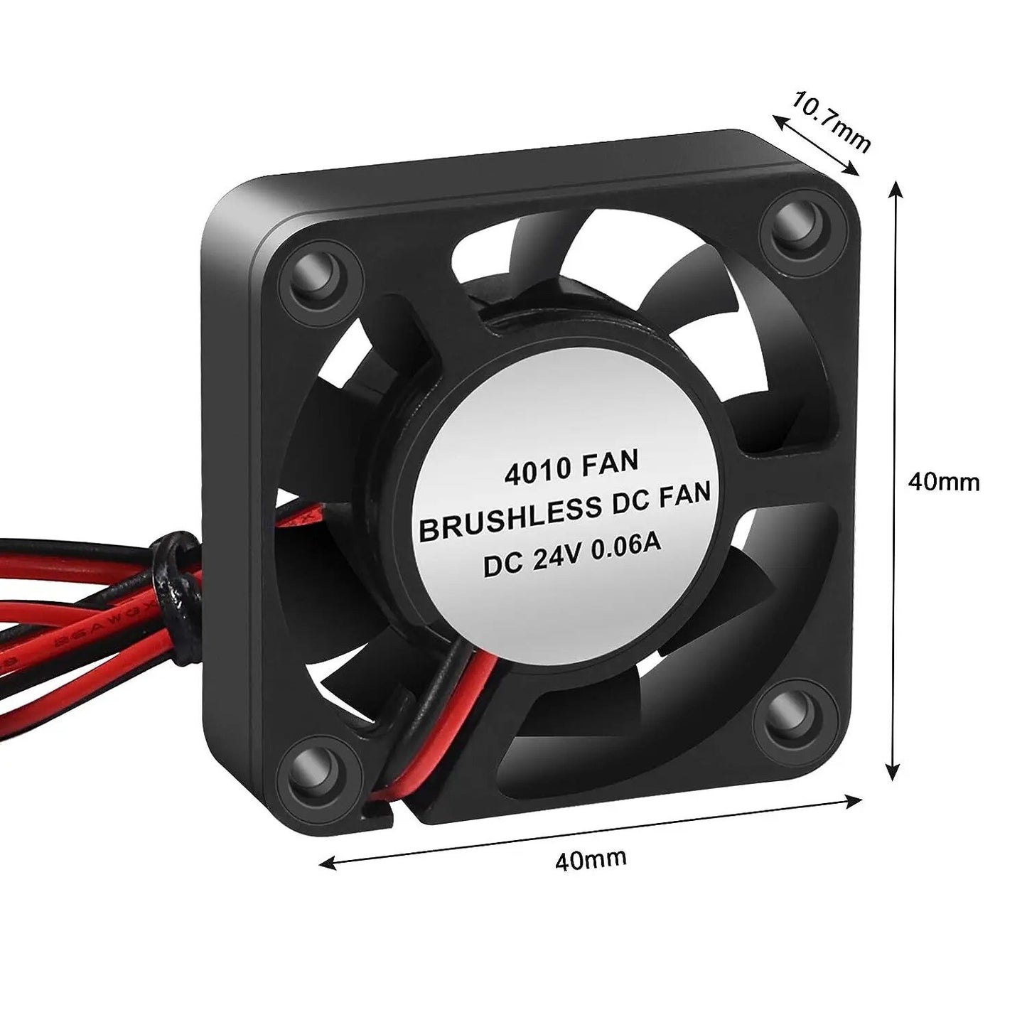 24V DC Brushless Hotend Cooling Fan 4010 40x40x10mm 3D Printer Extruder Ender 3 - Dukes Supplies