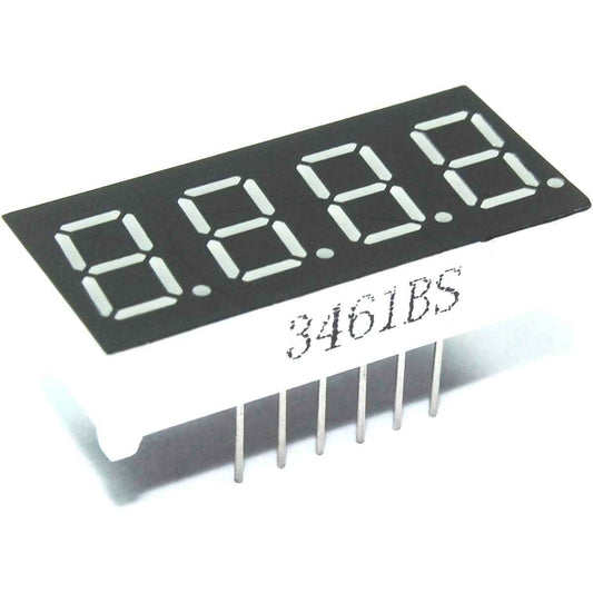 4 Digit Seven Segment Red LED Display 0.36" 3461BS Arduino Pi Flux Workshop - Dukes Supplies