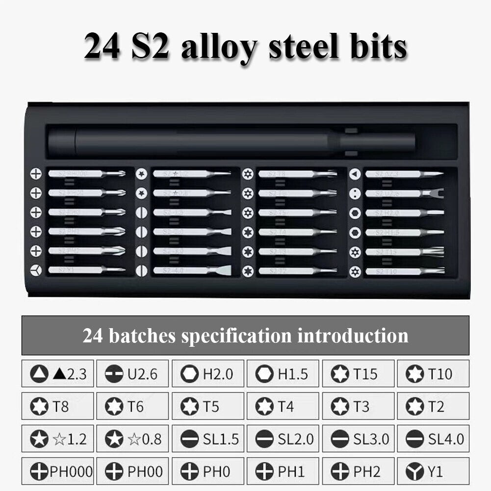 Multifunction 25 in 1 Precision Screwdriver Set Magnetic Screwdriver Repair Kit - Dukes Supplies