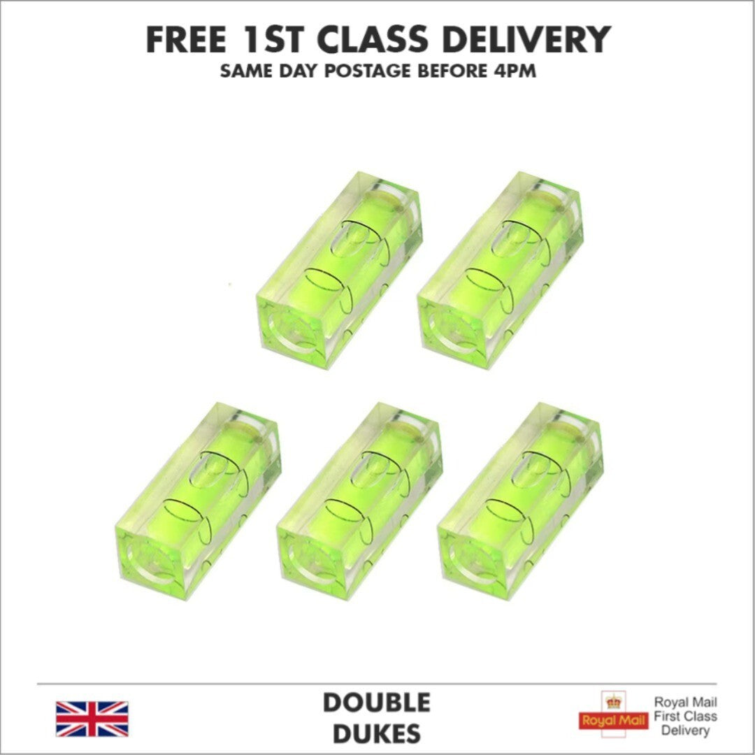 Mini Spirit Level Bubble 29mm x 10mm Square Quality Small Levels Levelling - Dukes Supplies