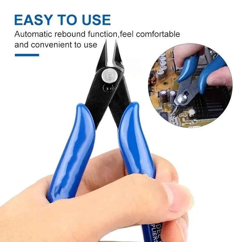 10pc Electrical Wire Cutters Cable Snips Cutting Side Flush Pliers Hand Tool - Dukes Supplies