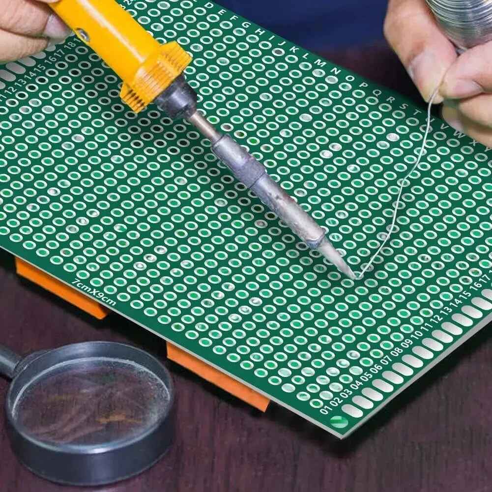 32Pcs Double-Side Protoboard 6 Sizes Circuit Universal Prototype PCB Board Hobby - Dukes Supplies