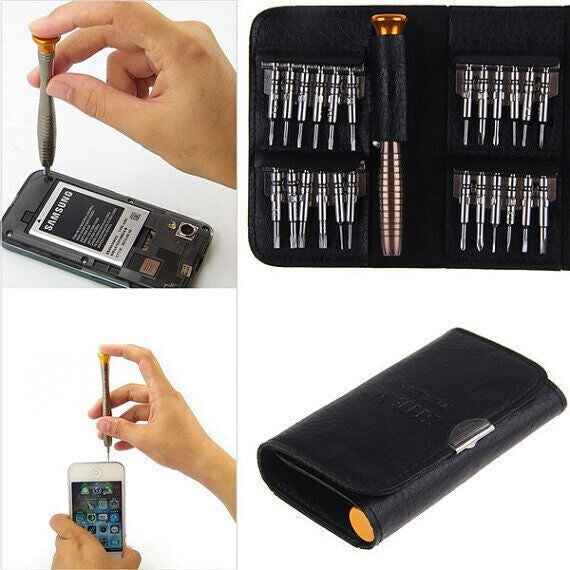 Mobile Phone 25 in 1 Repair Tool Kit Screwdriver Set iPhone iPod iPad Samsung UK - Dukes Supplies
