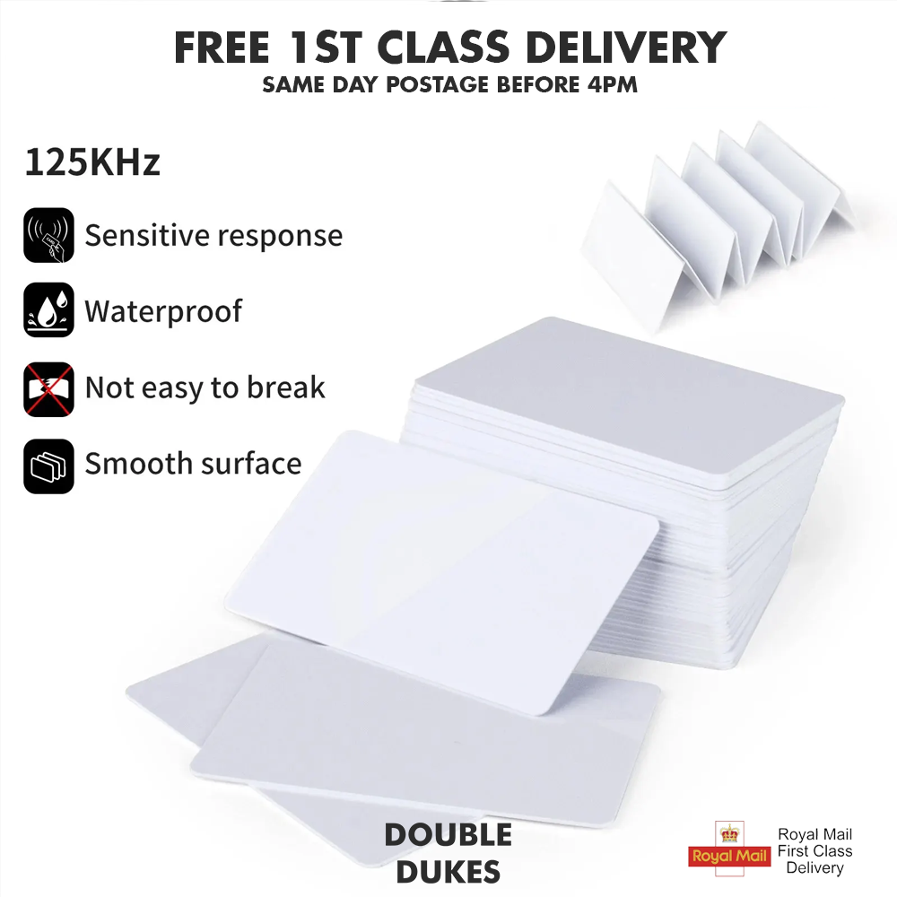 Rewritable RFID Cards 125khz Proximity ID Access control EM4305 T5577 5200 - Dukes Supplies
