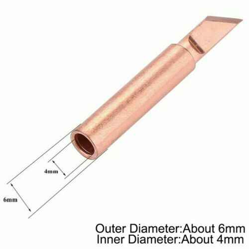 10pc/Set 900M Soldering Iron Tip Pure Copper Iron Head Solder Tool Tips - Dukes Supplies