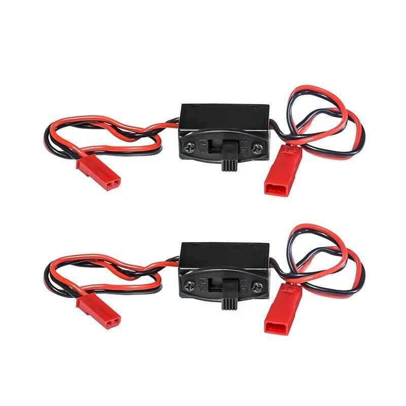 2pc RC On/Off Switch JST Connector 6V Receiver Box Light Nitro Battery Power Car - Dukes Supplies