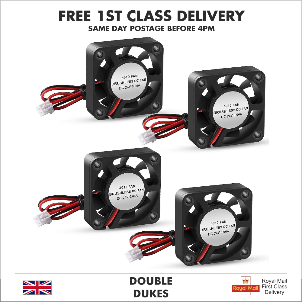 24V DC Brushless Hotend Cooling Fan 4010 40x40x10mm 3D Printer Extruder Ender 3 - Dukes Supplies