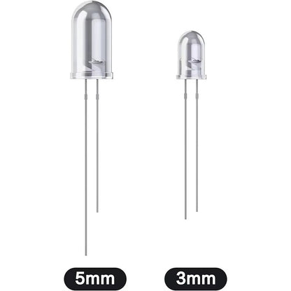 200pcs LED Diodes 3/5mm LED Light Emitting Bulb Lamp, Science, DIY, Electronics - Dukes Supplies