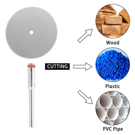 11pcs Circular Saw Blade Disc Mini Drill Wood Cutting For Dremel Rotary Tool BR - Dukes Supplies
