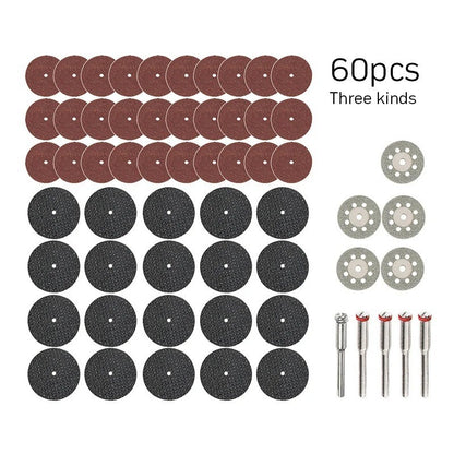 60pc Cutting Discs Wheel Saw Diamond Blades Set & Shanks For Rotary Tool Dremel - Image 2