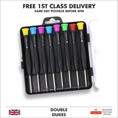 Precision Screwdriver Set 8pc Phone Glasses Watch Mobile Repair Kit - Dukes Supplies