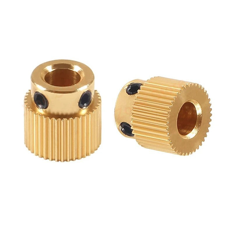 8pcs 3D Printer Accessory Extrusion Wheel Brass Drive Gear 40 Teeth Extruder - Dukes Supplies