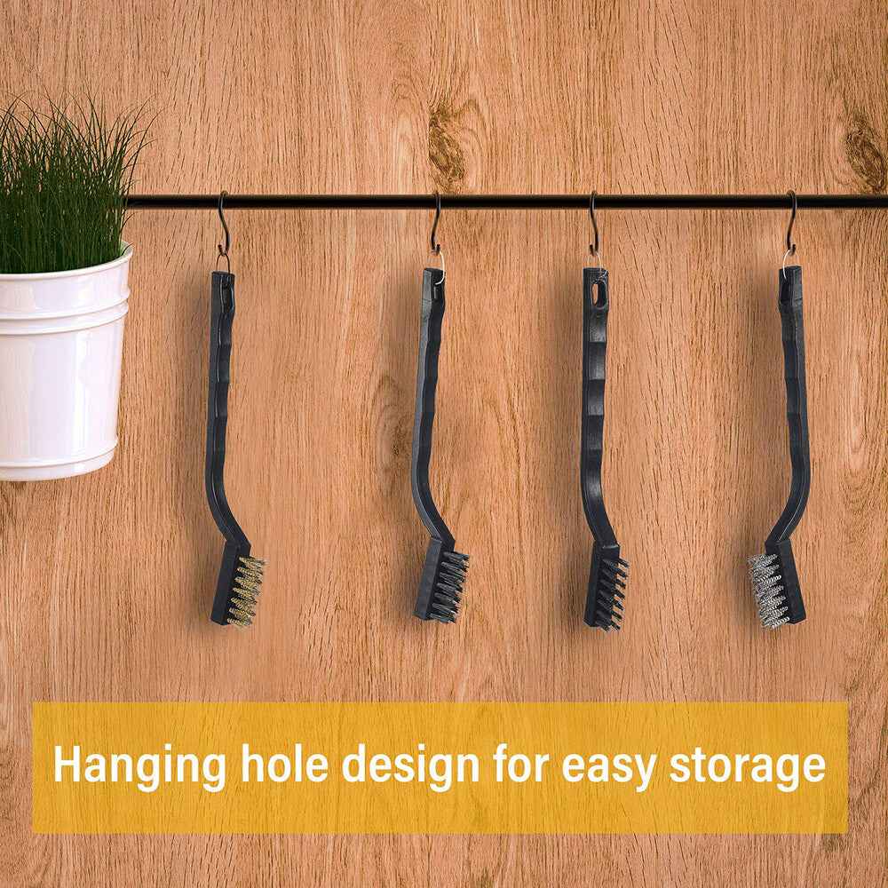 Brass Small Wire Brush Set Wire Brush DIY Paint Rust-Remover Tool 3D Printing - Dukes Supplies