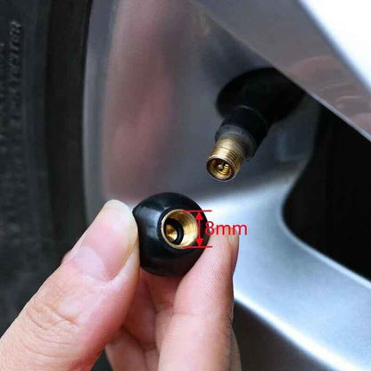 Valve Caps Metal Dust Caps 8Ball Car Motorcycle BMX Van Quad Caravan Alloy Caps - Dukes Supplies