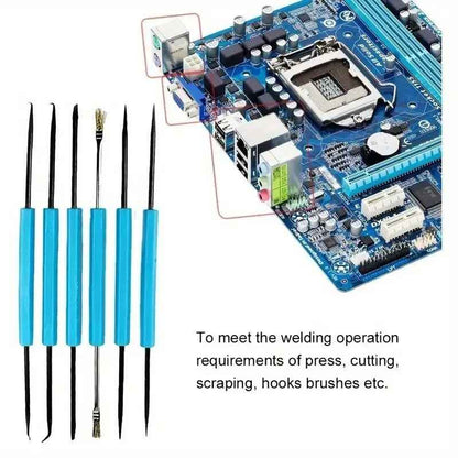 6pc Soldering Pick Tool Repair Kit for Precision Electronics Repair - Dukes Supplies
