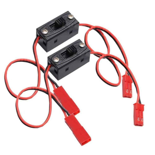 2pc RC On/Off Switch JST Connector 6V Receiver Box Light Nitro Battery Power Car - Dukes Supplies