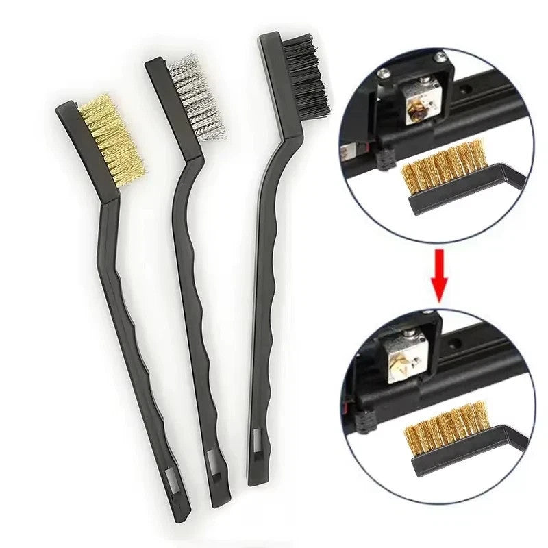 Wire Brush Set Steel Brass Cleaning Polishing Metal Rust Paint Remover - Image 11