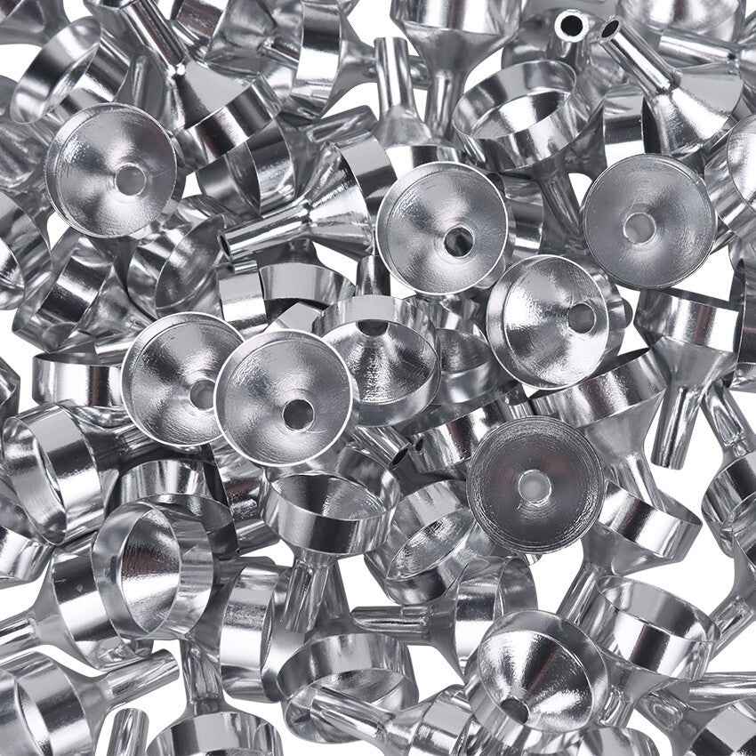 Small Mini Metal Funnels for Atomizers, Vials & Small Bottles Silver 18mm - Dukes Supplies