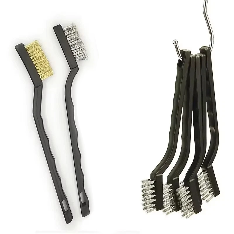Wire Brush Set Steel Brass Cleaning Polishing Metal Rust Paint Remover - Image 13