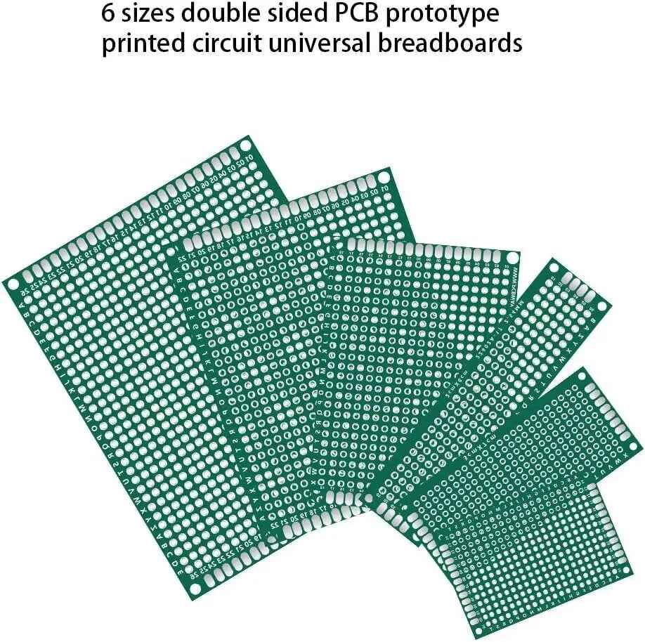 Double Sided Prototype Circuit Board FR4 PCB Universal Board Green Arduino PI UK - Dukes Supplies