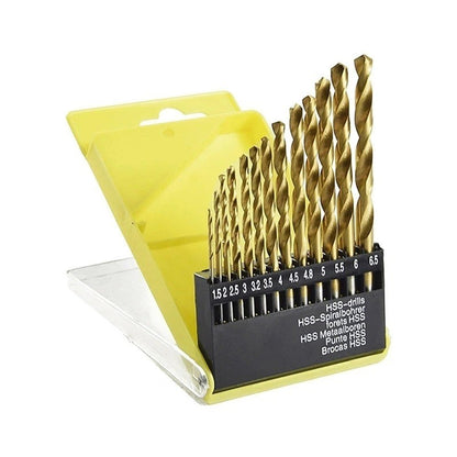 13 Pcs 1.5mm-6.5mm HSS 5% Cobalt Drill Bit Set, for Stainless Steel, Wood, Metal - Image 8
