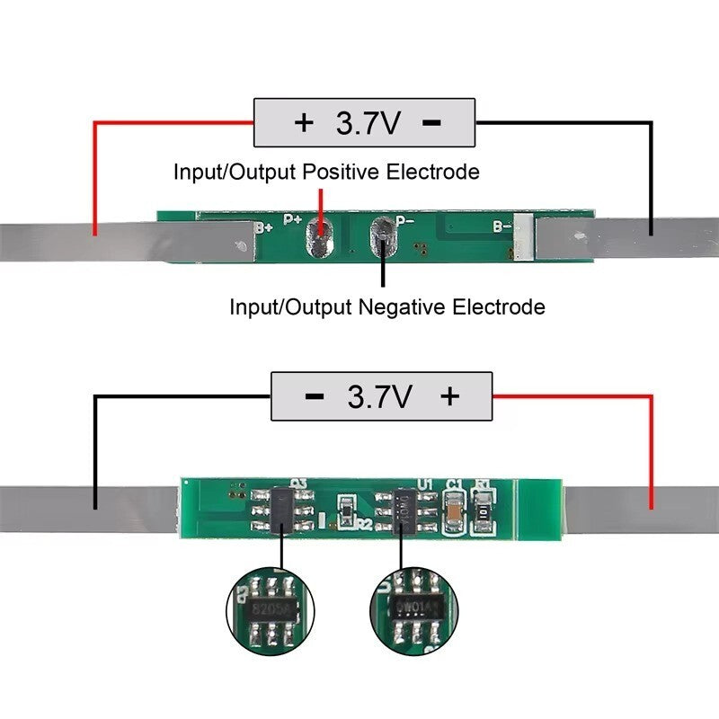 3.7V Lithium Battery Current Protection Board BMS PCM, 18650 Lithium Battery - Dukes Supplies