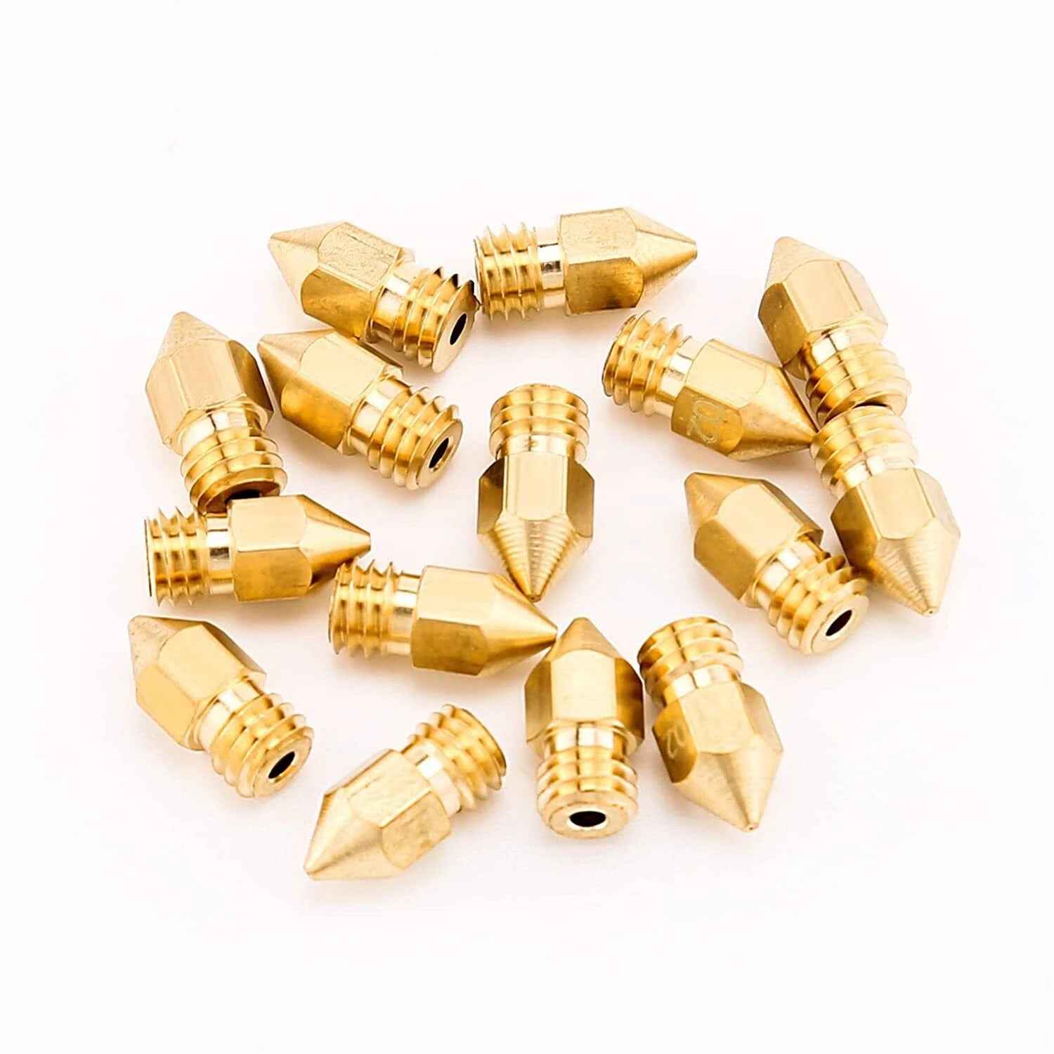 3D Printer MK8 Extruder Nozzle 20pc 0.4mm Creality Ender 3 V2 CR10s SE-6 Anet - Dukes Supplies