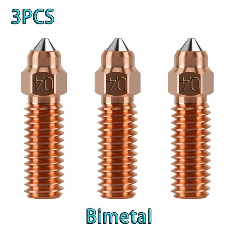 For Creality K1/K1 Max Nozzle Copper 3D Printer Nozzles 0.2-1.0mm 1.75mm - Dukes Supplies