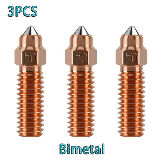 For Creality K1/K1 Max Nozzle Copper 3D Printer Nozzles 0.2-1.0mm 1.75mm - Dukes Supplies