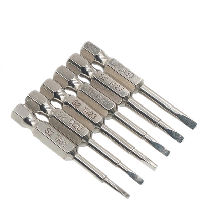 6Pcs Magnetic Triangle Head Screwdriver Bits S2 Steel 1/4" Hex Shank Alloy 50mm - Dukes Supplies