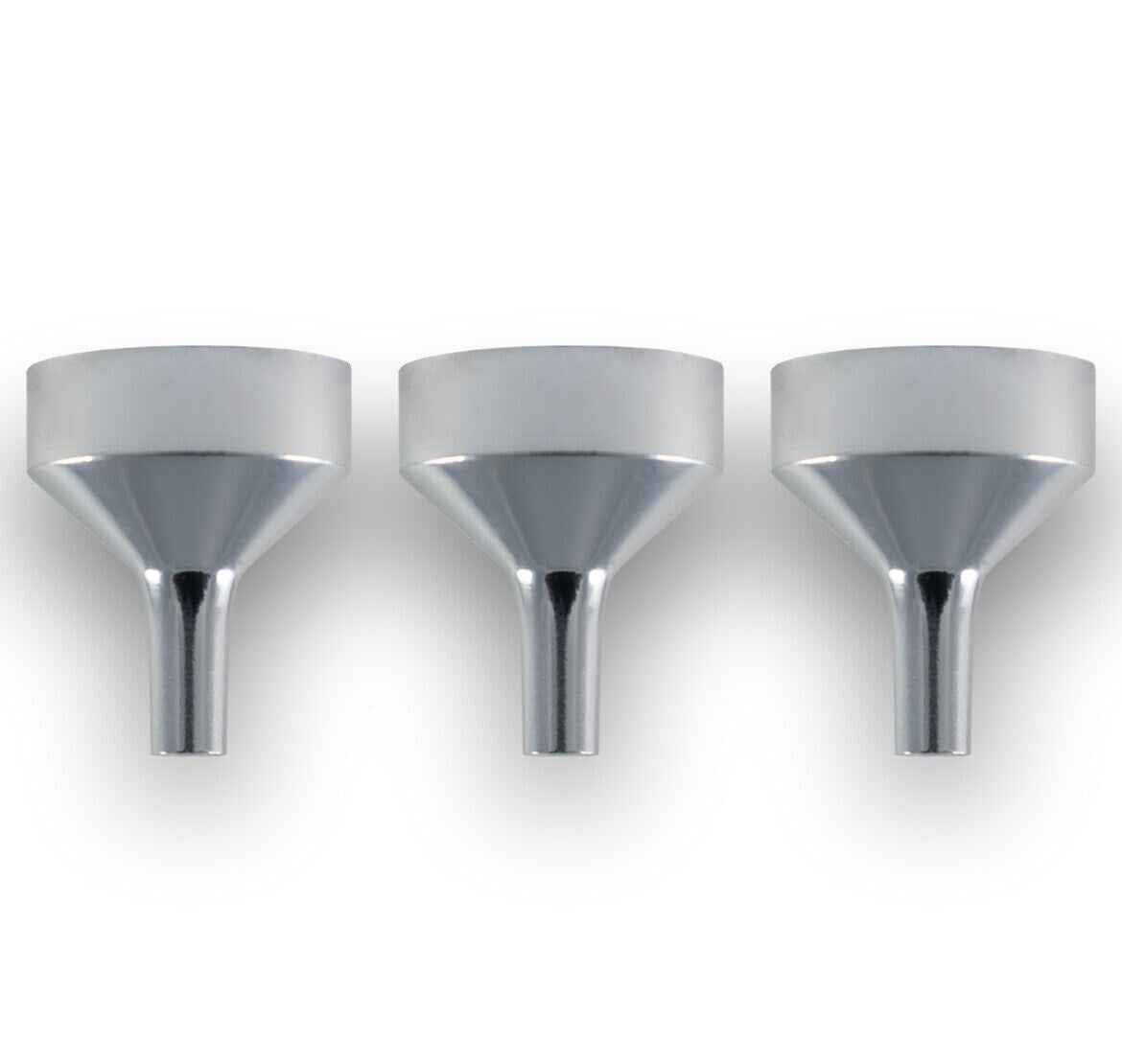 Small Mini Metal Funnels for Atomizers, Vials & Small Bottles Silver 18mm - Dukes Supplies